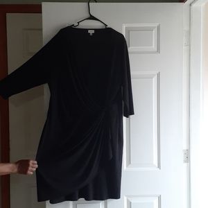 Black drape dress